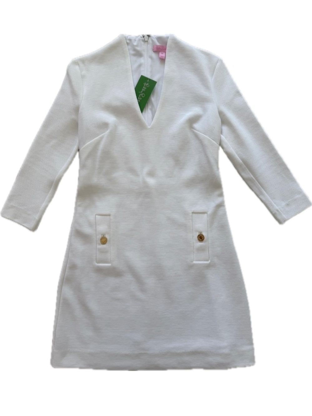 NWT Lilly Pulitzer Charlena Shift Dress Resort White Size XS